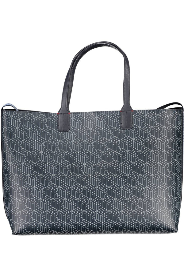 Tommy Hilfiger Chic Reversible Tote with Clutch in Contrasting Blue