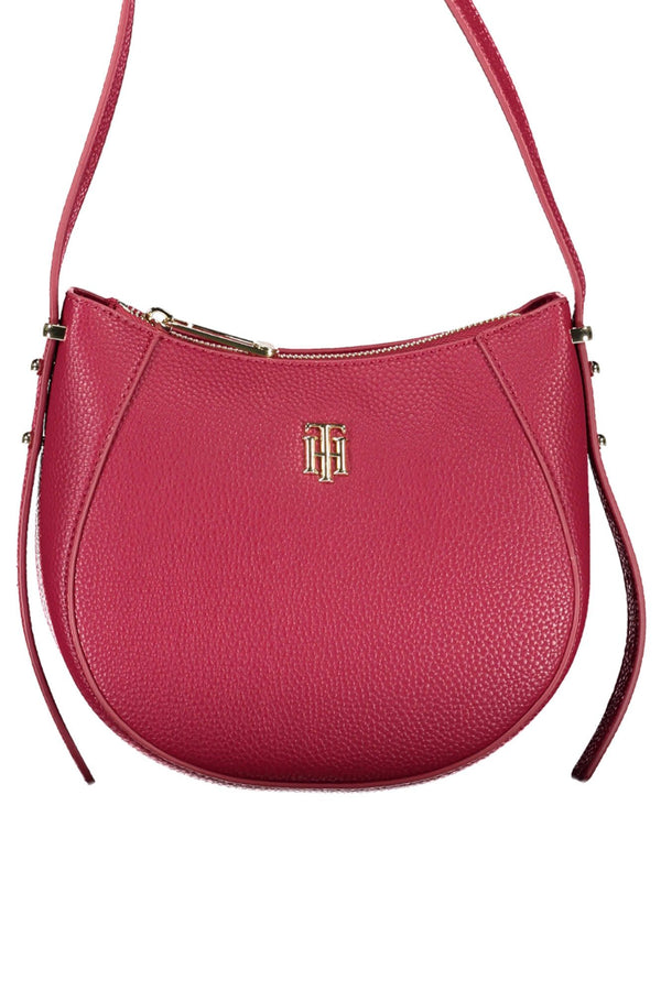 Tommy Hilfiger Elegant Red Adjustable Shoulder Bag