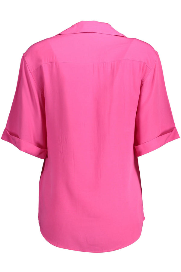 Gant Elegant Pink Viscose Shirt with Dual Pockets