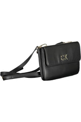 Calvin Klein Sleek Black Recycled Polyester Handbag