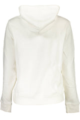 Tommy Hilfiger Chic White Hooded Sweatshirt with Central Pocket