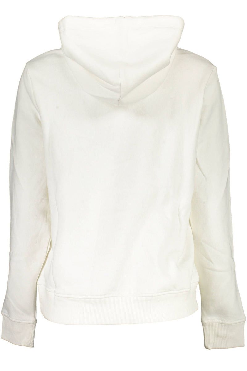 Tommy Hilfiger Chic White Hooded Sweatshirt with Central Pocket