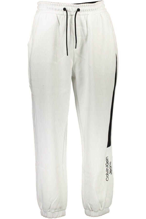 Calvin Klein White Cotton Men Pants