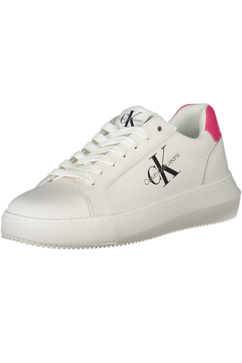 Calvin Klein Eco-Conscious White Sneakers with Logo Accent