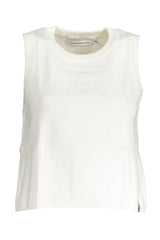 Calvin Klein Sleek Cotton-Polyamide White Tank Top