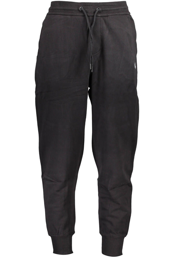 Calvin Klein Black Cotton Men Trousers