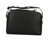 Plein Sport Sleek Black Double-Zip Crossbody Bag