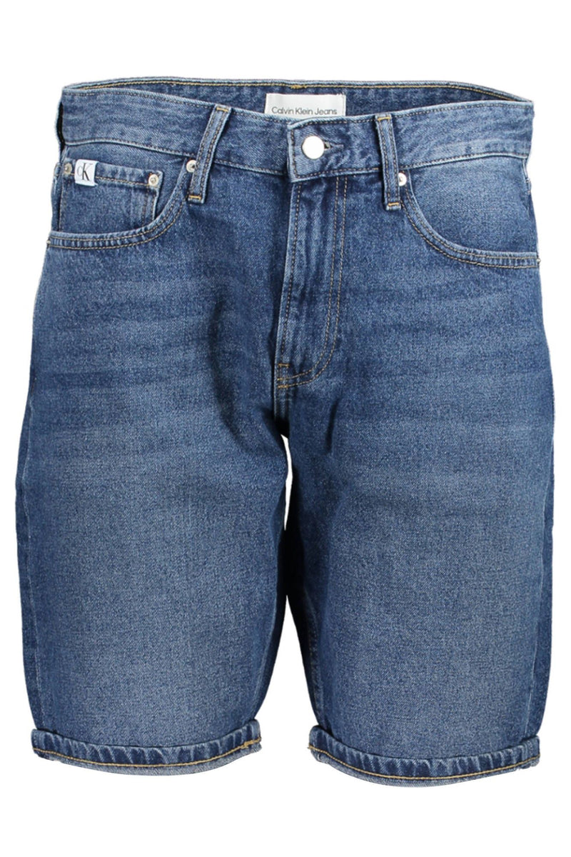 Calvin Klein Blue Cotton Men's Jean Short