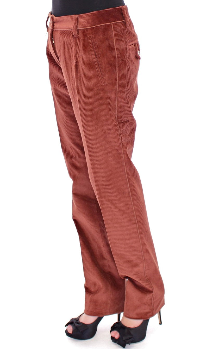 Dolce & Gabbana Chic Brown Cotton Pants for Her