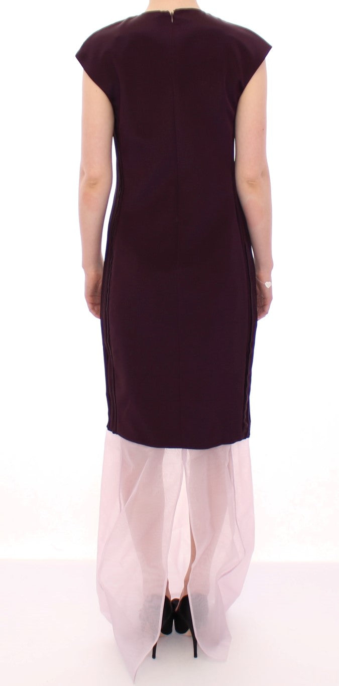 Barbara Casasola Elegant Lavender Silk Long Dress