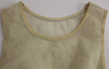 Dolce & Gabbana Elegant Beige Tank Top Blouse