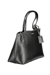 Calvin Klein Elegant Black Shoulder Bag with Logo Detail