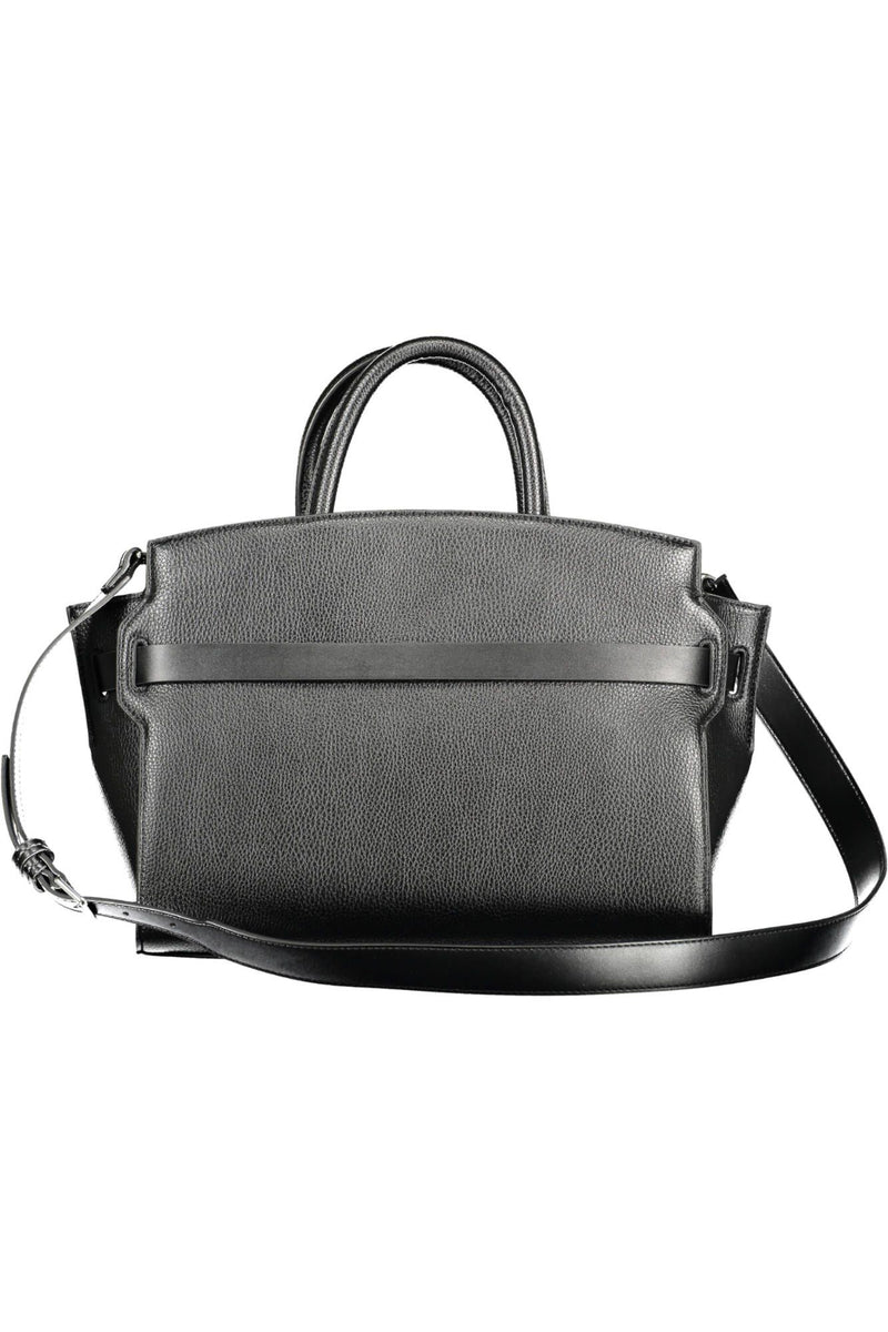 Calvin Klein Chic Black Handbag with Contrasting Details