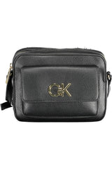 Calvin Klein Sleek Recycled Polyester Handbag in Black