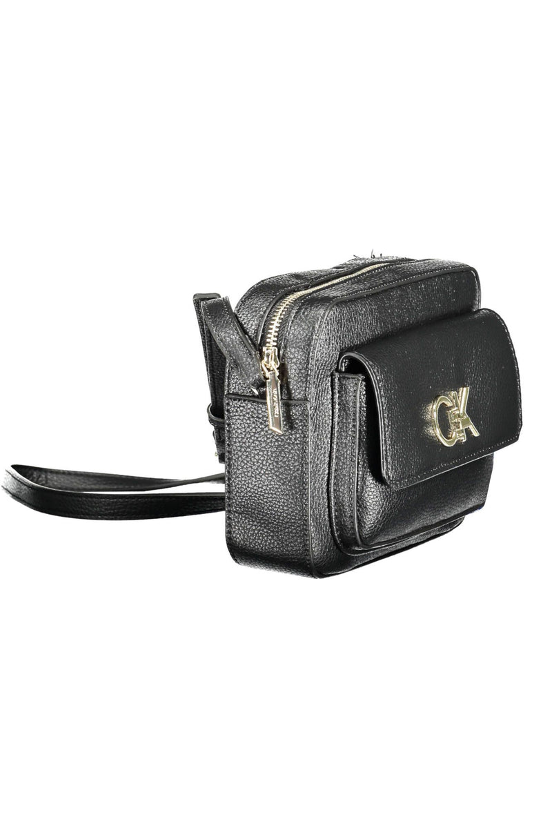 Calvin Klein Sleek Recycled Polyester Handbag in Black