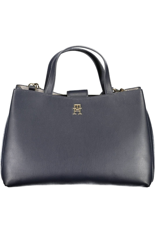 Tommy Hilfiger Elegant Two-Compartment Handbag with Logo