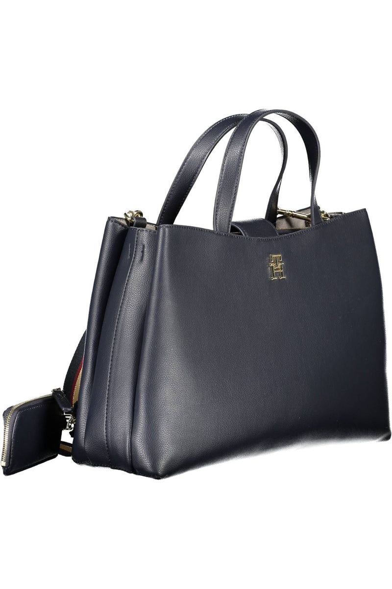 Tommy Hilfiger Blue Polyester Women Handbag