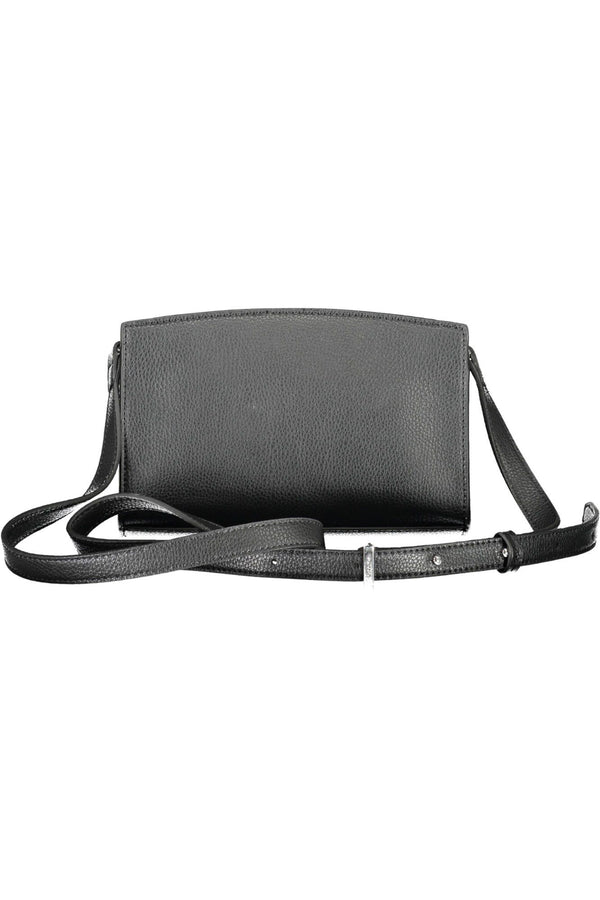 Calvin Klein Elegant Black Shoulder Bag with Logo Detailing