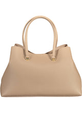 Tommy Hilfiger Beige Polyester Women Handbag