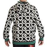 Dolce & Gabbana Logo Mania Zip Hooded Wool Sweater