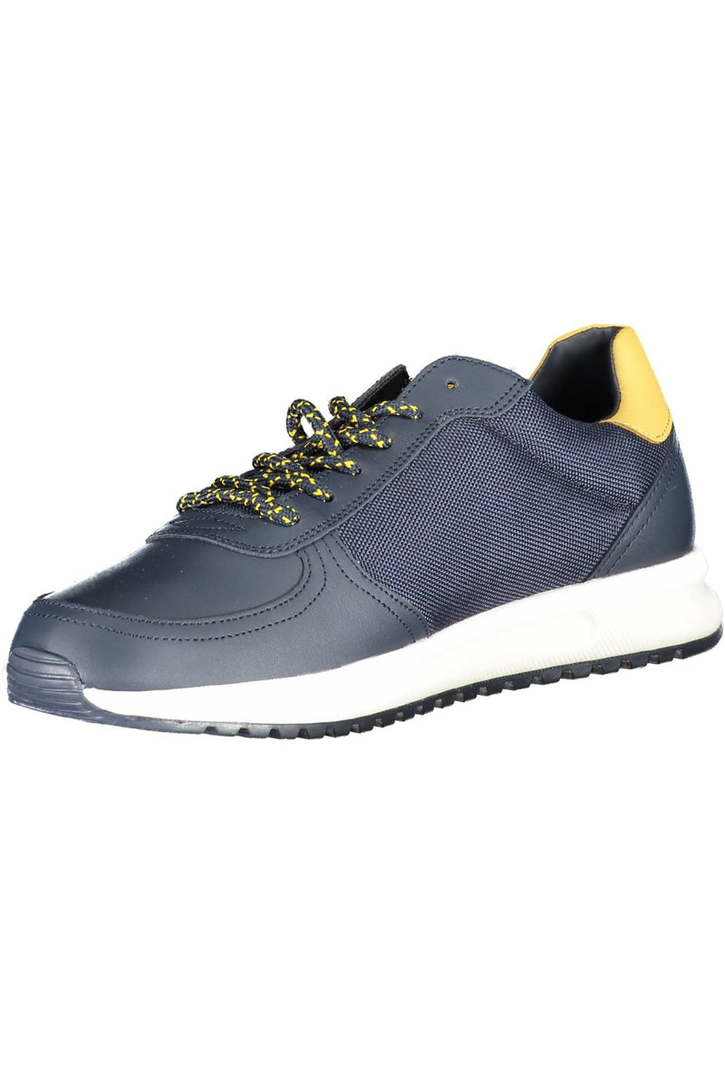 Tommy Hilfiger Sleek Blue Sneakers with Contrasting Sole