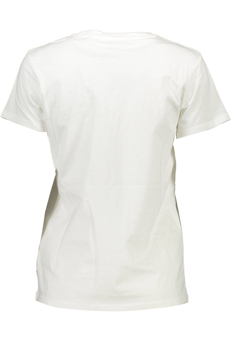 Levi's Elegant White Cotton Crew Neck Tee