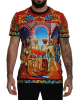 Dolce & Gabbana Multicolor Majolica Print Crewneck Tee