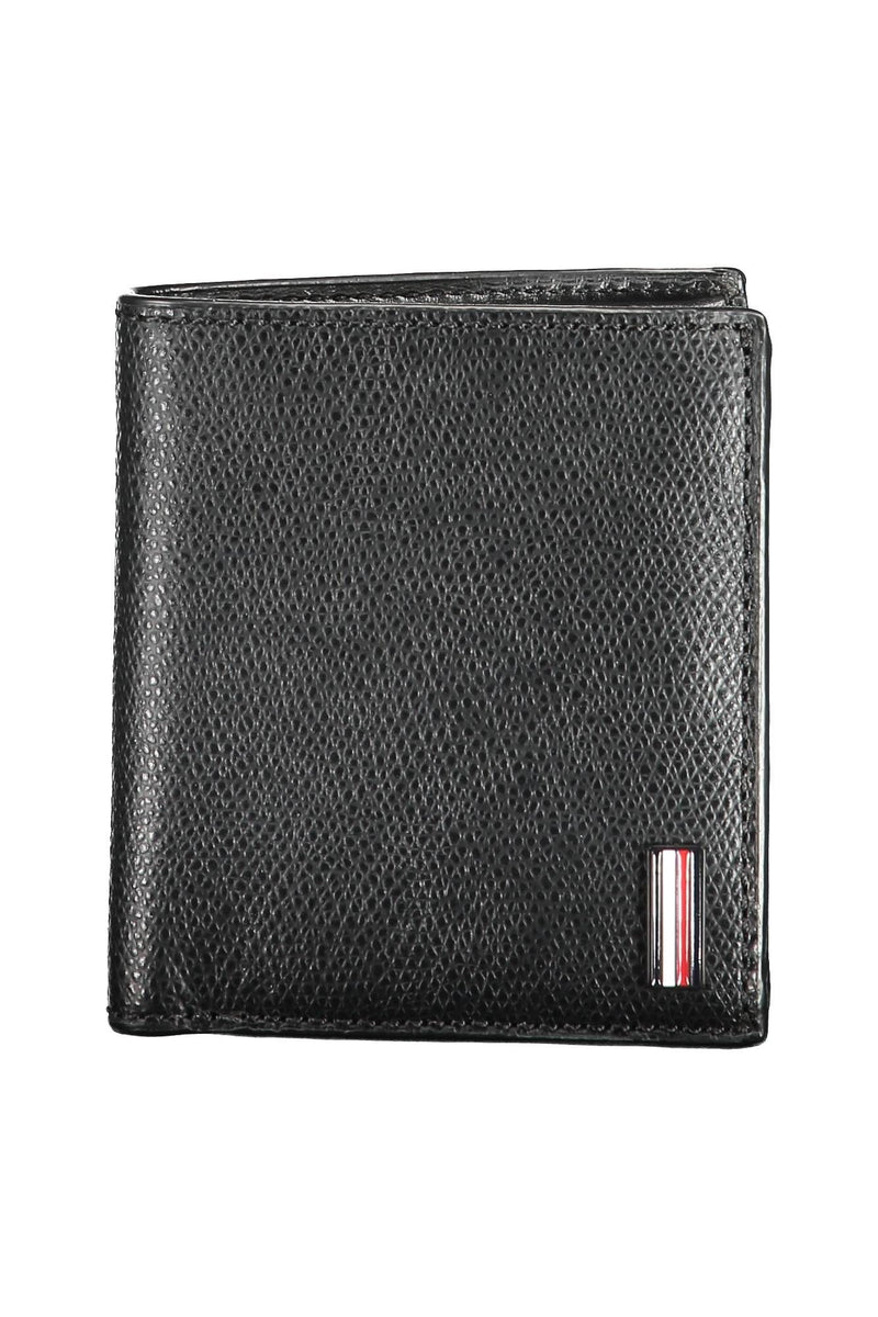 Tommy Hilfiger Black Leather Men Wallet