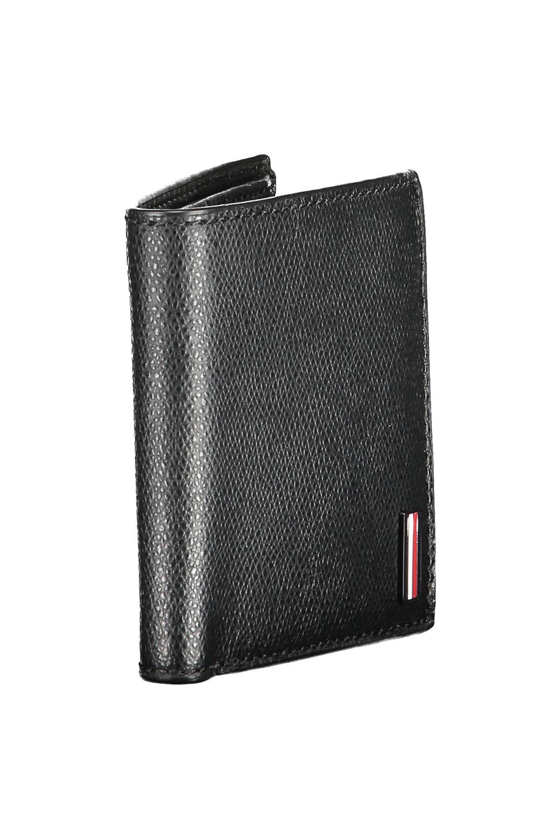 Tommy Hilfiger Black Leather Men Wallet