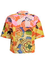 Desigual Yellow Cotton Women Shirt