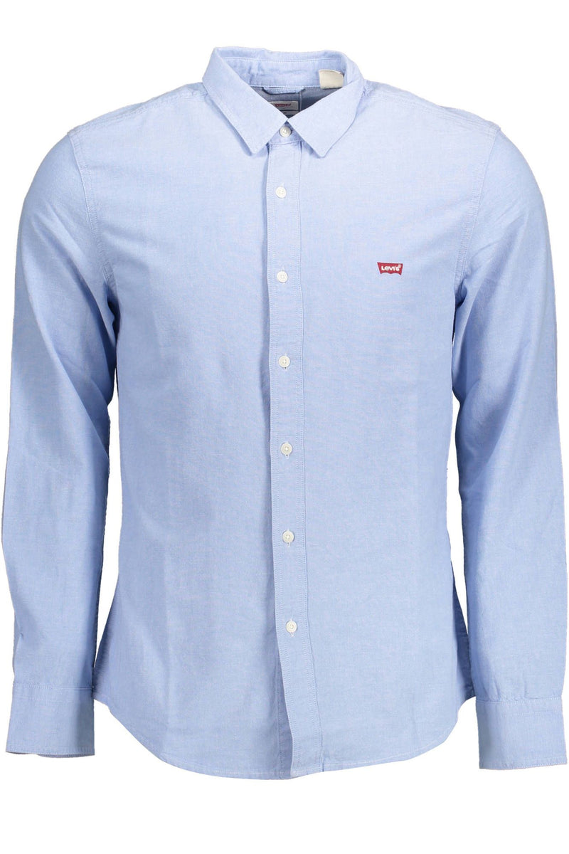 Levi's Light Blue Cotton Men Shirt