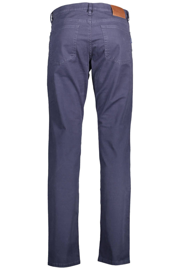 Gant Blue Cotton Men Trouser