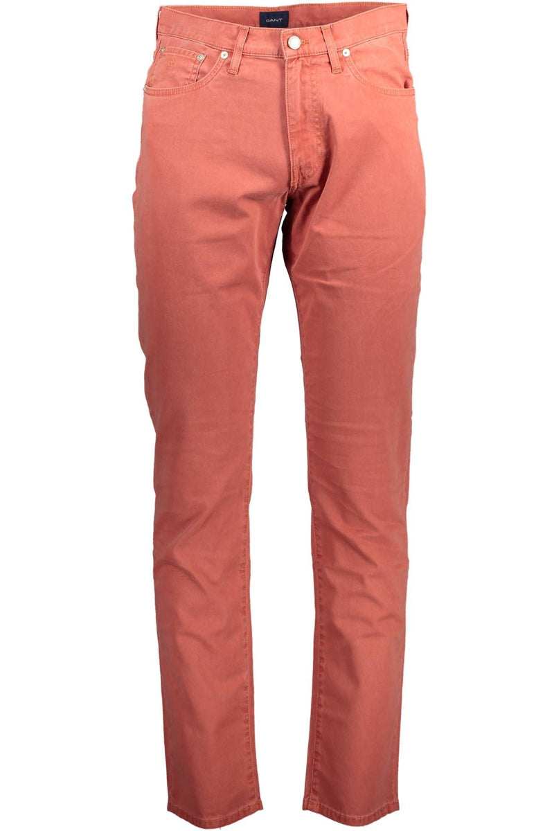 Gant Red Cotton Men Trouser