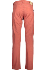 Gant Red Cotton Men Trouser