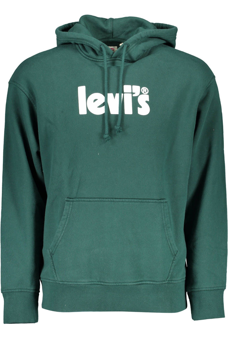 Levi's Chic Green Hooded Cotton Sweatshirt