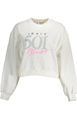 Levi's Chic White Cotton Round Neck Sweater