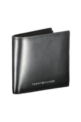 Tommy Hilfiger Black Leather Men Wallet