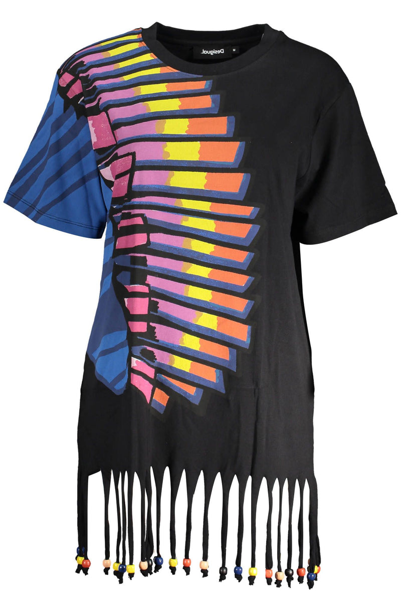 Desigual Chic Contrasting Print Dress with Logo Detail