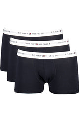 Tommy Hilfiger Black Cotton Men Boxer Underwear