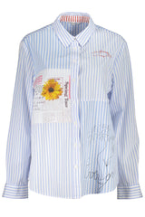 Desigual Light Blue Viscose Women Shirt