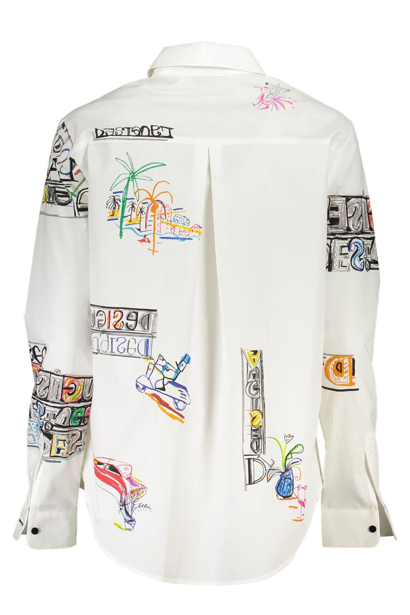 Desigual White Cotton Women Shirt