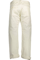 Gant White Cotton Men's Trouser