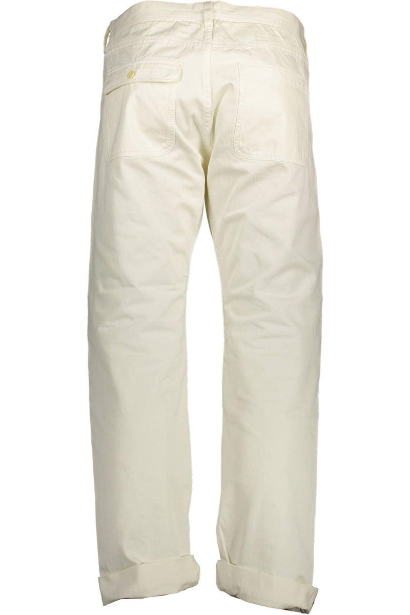 Gant White Cotton Men's Trouser