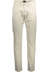 Gant White Cotton Men Trouser