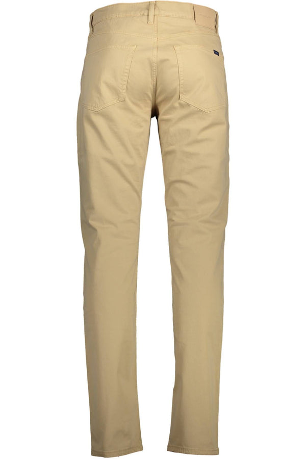 Gant Beige Cotton Men's Slim Pant