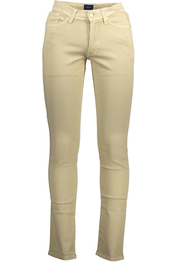 Gant Beige Cotton Men Trouser