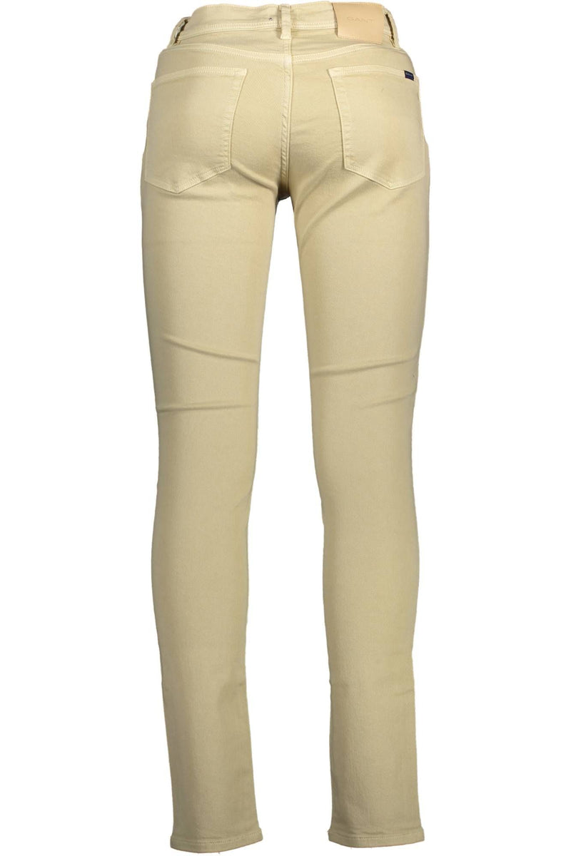 Gant Beige Cotton Men Trouser