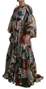 Dolce & Gabbana Multicolor Patchwork Kaftan Dress