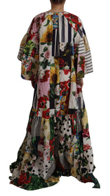 Dolce & Gabbana Multicolor Patchwork Kaftan Dress