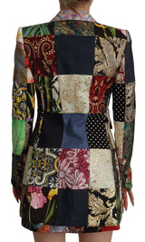 Dolce & Gabbana Elegant Multicolor Patchwork Blazer Jacket